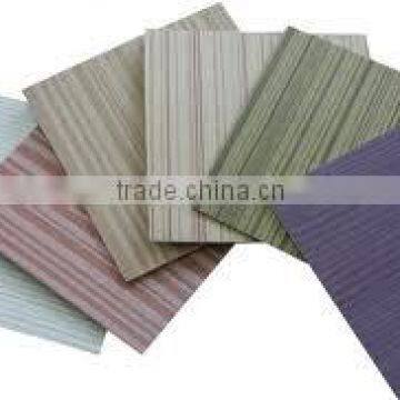 Decorative polyester plywood