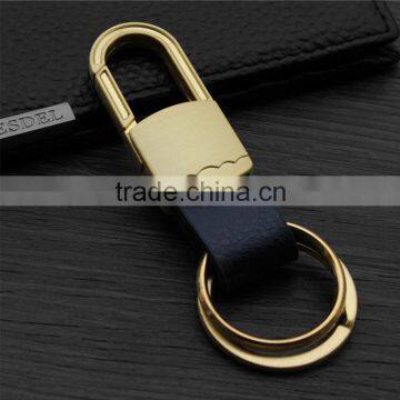 Fashion Metal Leather Men's Keychain With Custom Logo photo-2