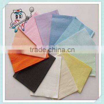 2 Ply Paper + 1 Ply Poly Film Dental Products China Disposable Medical Dental Bib