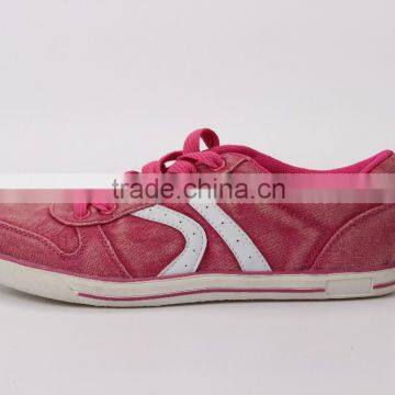 Ladies fashion washed canvas shoes