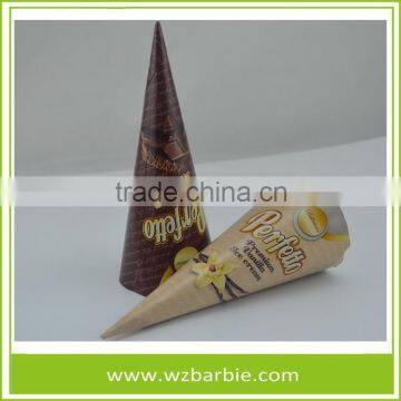 Food Grade Aluminum Foil Paper Sleeve For Ice Cream Cone