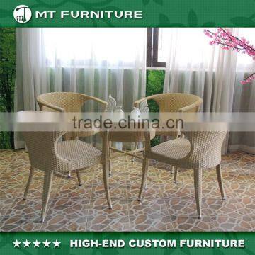 hot sale patio hotel poly wicker chair rattan furniture outdoor