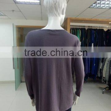 Women Crew Neck Long Sleeve With Hotfix on Front 2016 Fall/winter Pullover Sweater photo-3