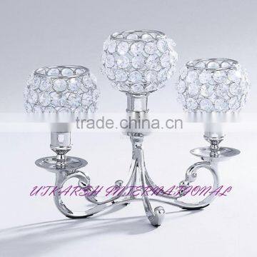 3-light candle holder,wedding centrepieces,wedding candelabra,wedding centretable decorative candle holder