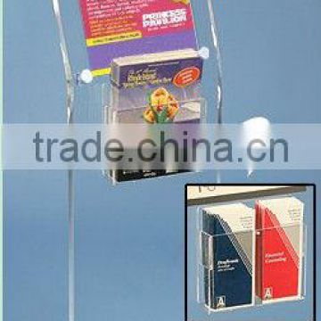 11" Wx 14" H Floor Standing Acrylic/Plastic/PMMA Advertising Poster Sign display Holder With Leaflet Pocket