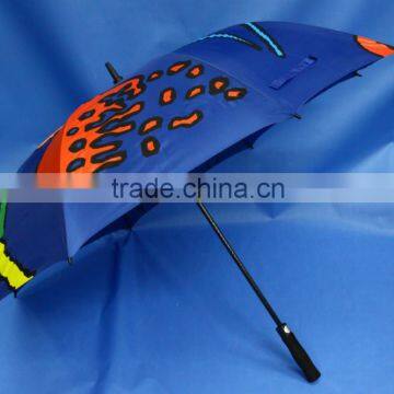 Fashionable Twin Size Printed Colorful 30" Auto-open Golf Umbrella