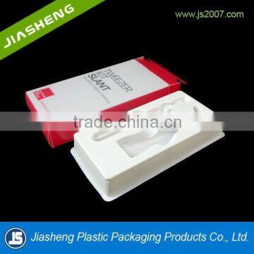 Clear plastic folding printing box for clippers with insert tray