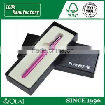 Black business men pen box with custom logo