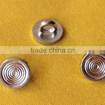 14L Silver Metal Shank Button For Shirt -- M1609 photo-4