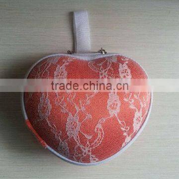 lace covered adorable EVA bra carrying case