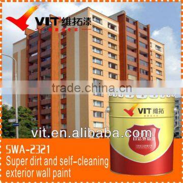 highefficient super dirt and self-cleaning exterior wall paint