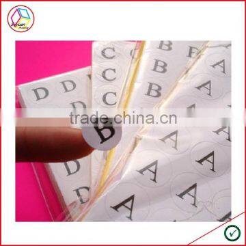 High Quality Adhesive Letters Stickers