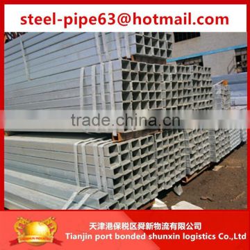 ASTM A500 hot dip galvanized square and rectangular tube