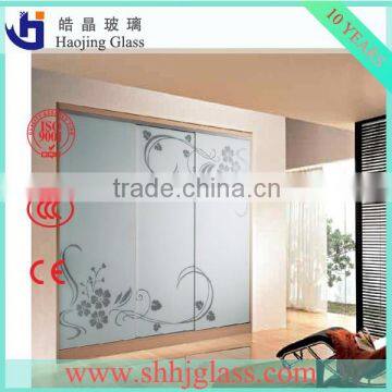 Haojing beige painted glass with high quality