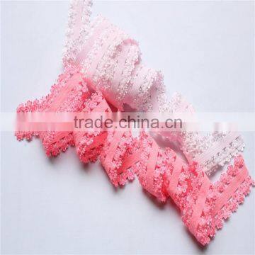 3/4 Frilly Elastic Baby Headbands - - Lace Baby Headbands photo-6