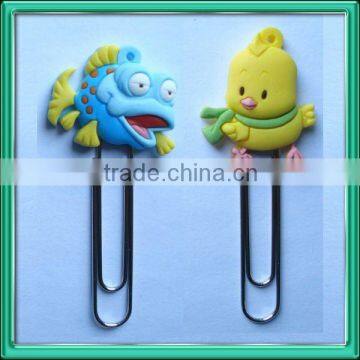 3D animal shaped rubber book mark