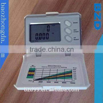 Promotional Steps/Body Fat/Calorie/KM Multi-functional Sports Electric Step Fat Pedometer with Calorie Counter