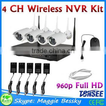 High Quality 4ch Nvr Security Cctv Ip Video Surveillance system 960P 1.3 megapixel wi fi camera home security system