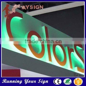 high brightness Acrylic words names sport shops