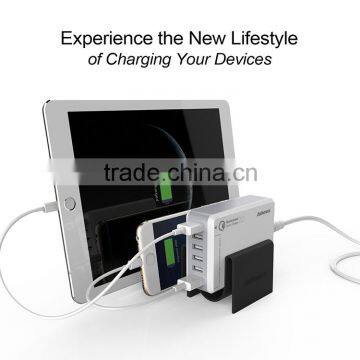 New Arrival QC 2.0 Broad Compatibility 6 Port Rapid Charging USB Multi Cell Phone Charger