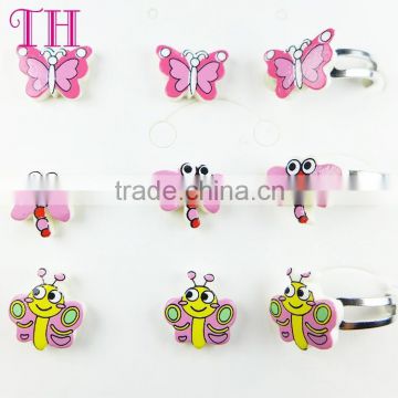 cheap price custom cute resin animal shape ring and earring factory china