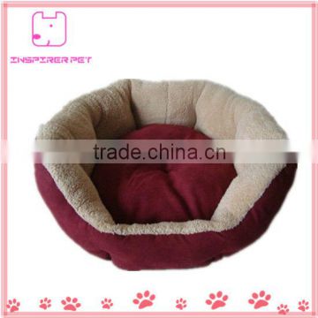 Round Covered Dog Bed