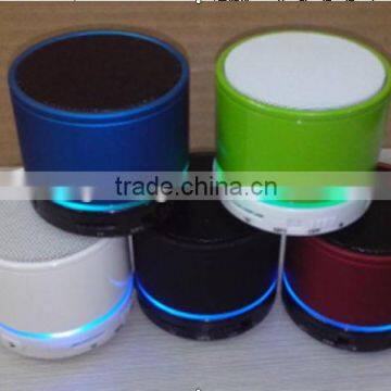 Promotional led light bluetooth speaker,SD card portable speaker with LED ring