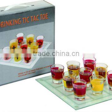 2012 hot selling Glass Drinking Chess with color box