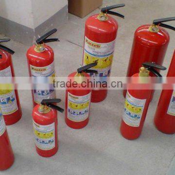 Portable dry powder fire extinguisher