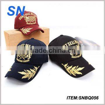high quality custom plain embroidery unique baseball hat wholesale