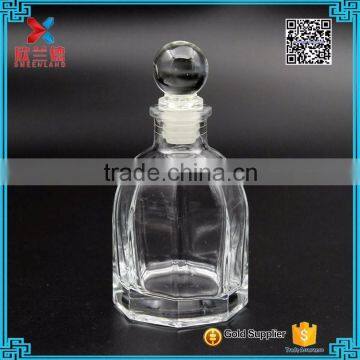 Water transfer print Cylinder Aromatherapy Reed Diffuser Fragrance Glass Bottle 100ml