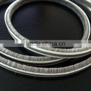 Wool Pile Weather Strip,Grey Silicon Wool Pile 7*6