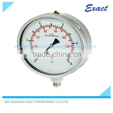 6"(150mm) Stainless Steel High Quality Liquid Filled Pressure Gauge Exact