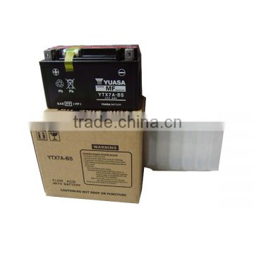 YTX7A-BS YUASA Dirt bike pit bike hot sale battery 12v 6ah