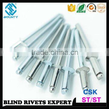 ISO15980 STEEL BODY STEEL MANDREL COUNTERSUNK STEEL BLIND RIVETS