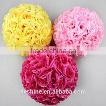 wholesale home handmade artificial flower ball for wedding decor H-312a