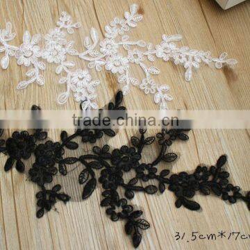 Handmade Bridal Alencon Lace Sewing Applique Flower Patches