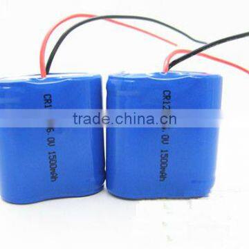 cr123a battery /6 volt dry cell battery