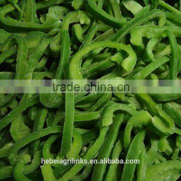 IQF green pepper strips