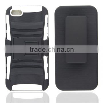 Dual layers protective holster case for iPhone 5 5S, for Apple iPhone case