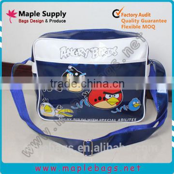 PVC kids sling bag cartoon printing plastic bag