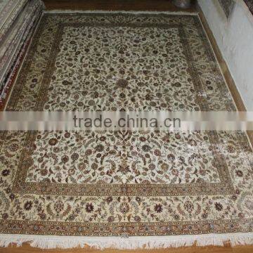 blooming flower silk carpet factory price handmade silk carpet