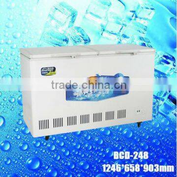 BCD-308 Top Open Double Door Temp. Freezer,dual Temp Control Upright Freezer photo-4