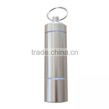 EDC Outdoor Waterproof First aid Medicine Bottle Aluminum alloy Survival Bottles First Aid