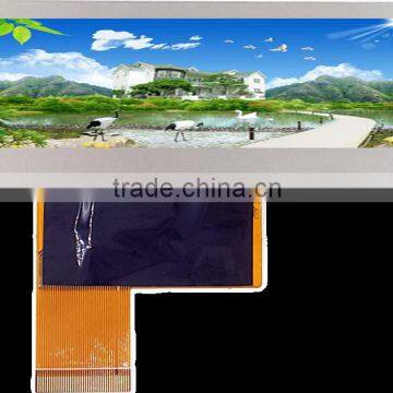 Ultra Wide Bar Stretched LCD 4.6 Inch TFT Lcd panel display with CTP