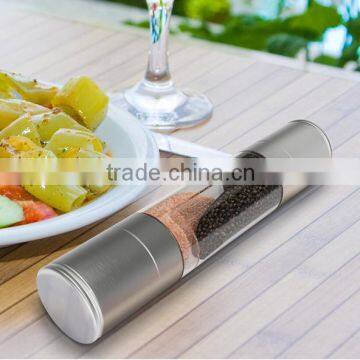 Mills FDA Metal salt and pepper grinder 2 in 1 small