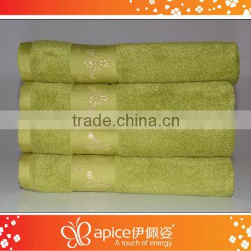 bamboo fiber terry solid color bath towel/hand towel/face towel