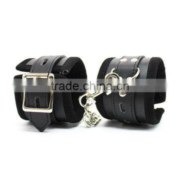 soft PU Sex leather bondage hand cuff