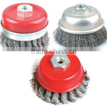 wteel wire bowl brushes crimped