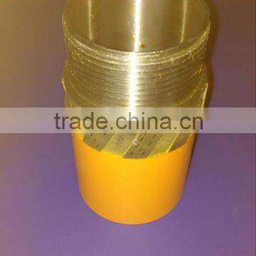 PDC inside concave drag bit drill rod